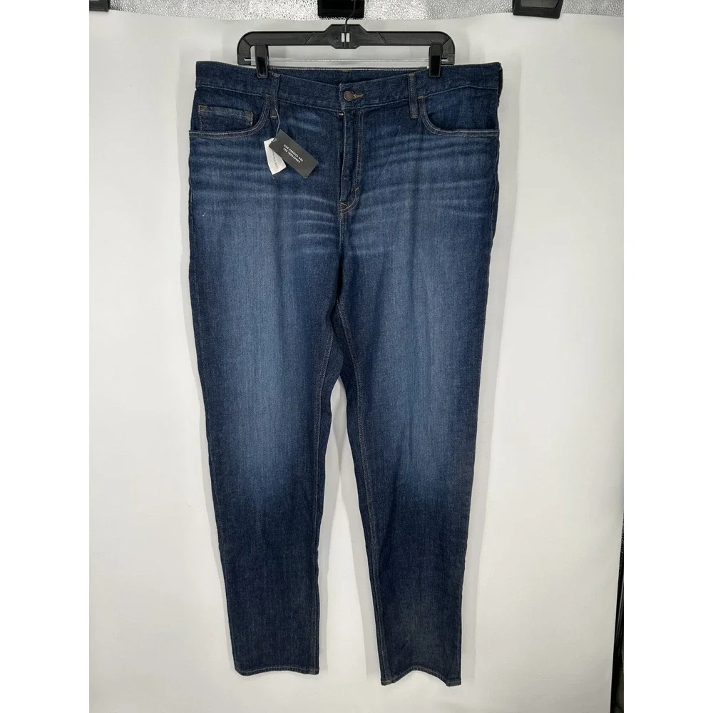 Banana Republic Jeans Mens Size 38x36 Blue Denim Athletic Tapered Fit‎ Dark Wash
